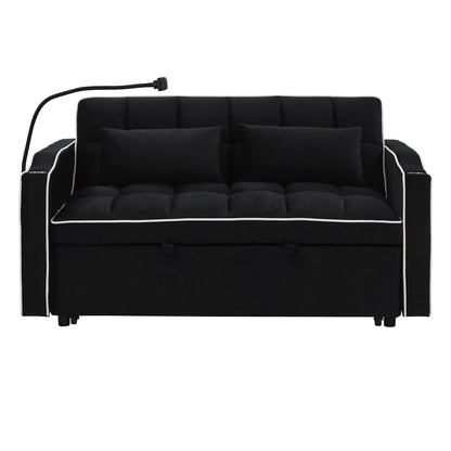 Canapé-lit pliable polyvalent de 55,51 pouces en 3 longueurs