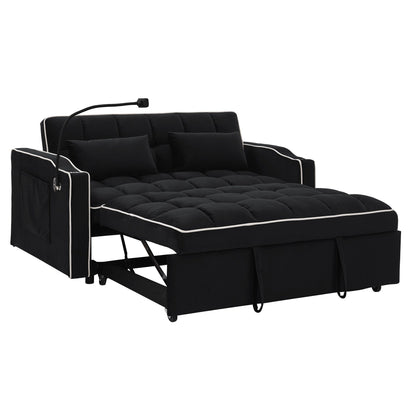 Canapé-lit pliable polyvalent de 55,51 pouces en 3 longueurs