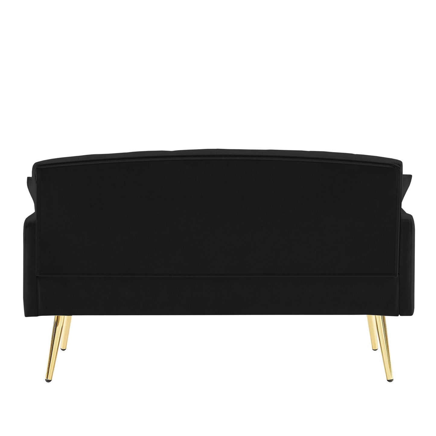 Canapé 2 places en velours 55,5 avec 2 coussins, design contemporain et montage facile