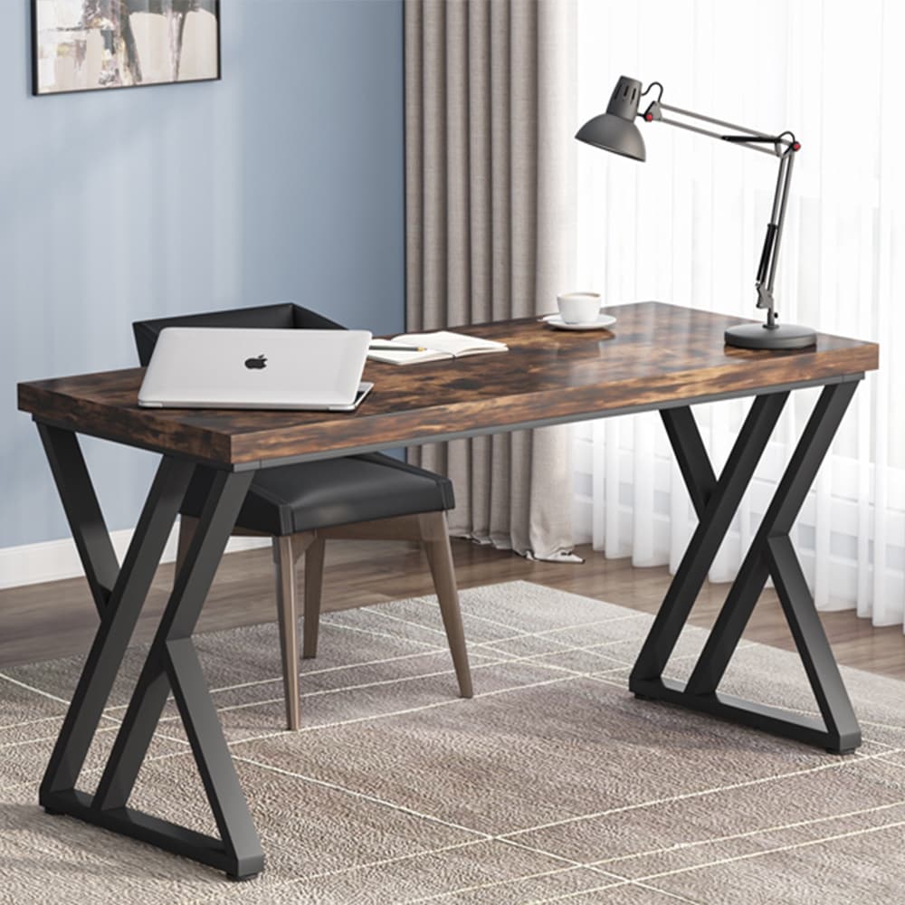 Bureau d'ordinateur robuste 55 pouces, bureau de bureau