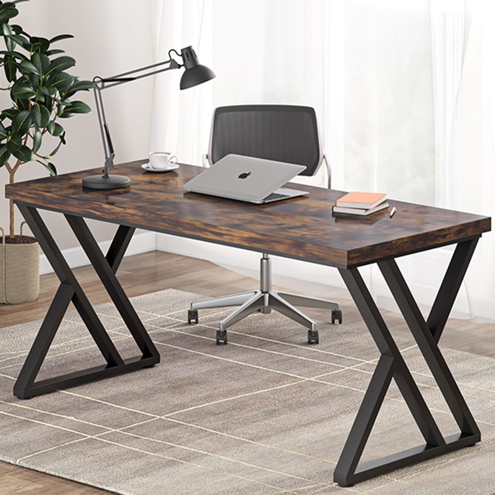 Bureau d'ordinateur robuste 55 pouces, bureau de bureau