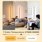 Lampe d'angle en métal RVB 55 LED minimaliste sur pied