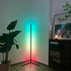 Lampe d'angle en métal RVB 55 LED minimaliste sur pied