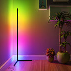 Lampe d'angle en métal RVB 55 LED minimaliste sur pied