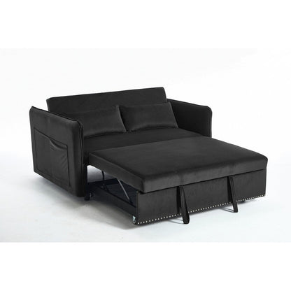 55 petits canapés causeuse en velours avec 2 coussins et dossier inclinable - 2 places
