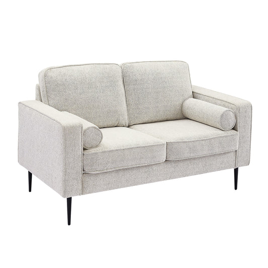 Canapé rembourré en tissu haute technologie avec 2 coussins pour le salon (56,69 €)