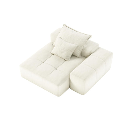 Canapé 2 places en mousse 56,7 avec 2 coussins pour salon et chambre