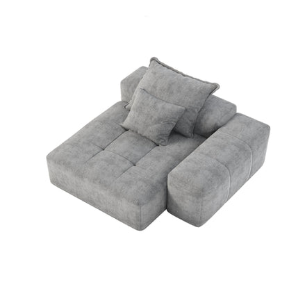 Canapé 2 places en mousse 56,7 avec 2 coussins pour salon et chambre