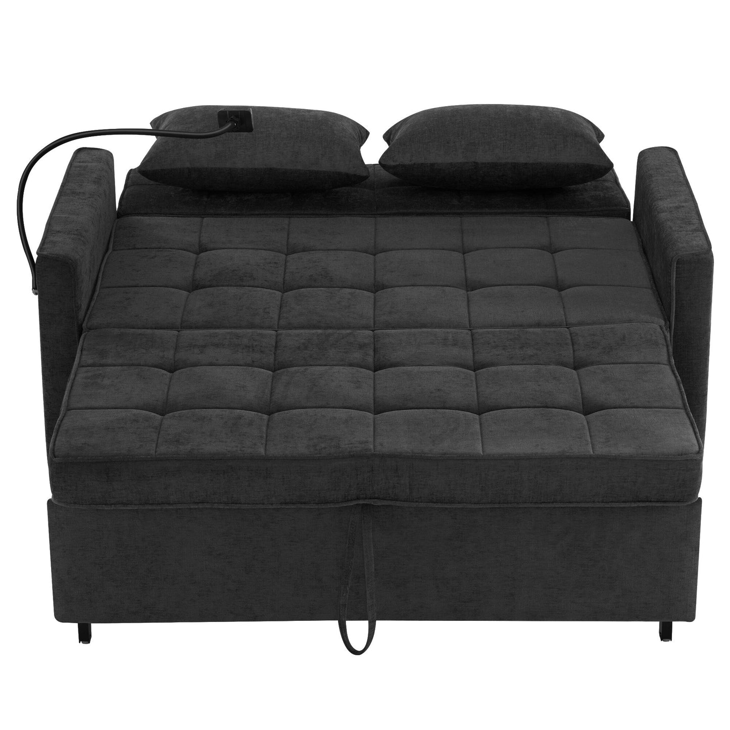 Canapé-lit gigogne en chenille de 56,9 W avec ports USB