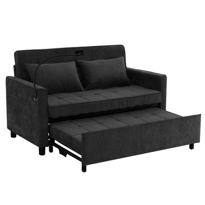 Canapé-lit gigogne en chenille de 56,9 W avec ports USB