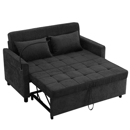 Canapé-lit gigogne en chenille de 56,9 W avec ports USB