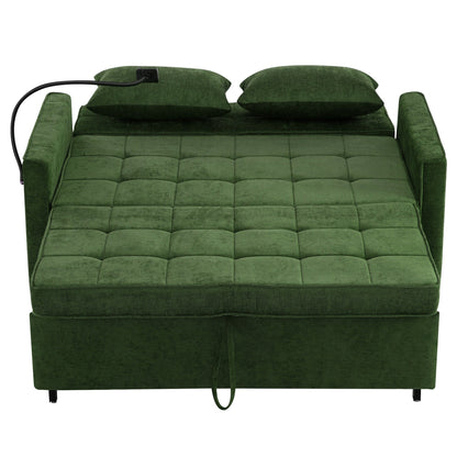Canapé-lit gigogne en chenille de 56,9 W avec ports USB