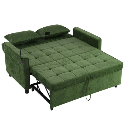 Canapé-lit gigogne en chenille de 56,9 W avec ports USB