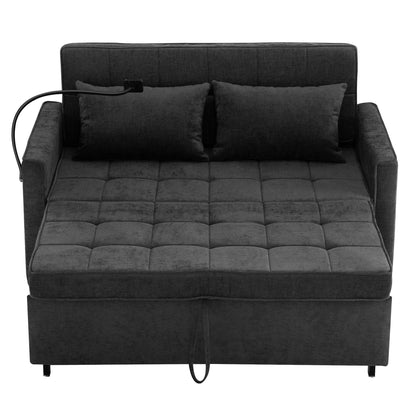 Canapé-lit gigogne en chenille de 56,9 W avec ports USB