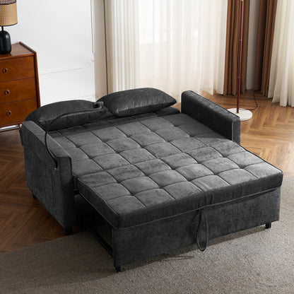 Canapé-lit gigogne en chenille de 56,9 W avec ports USB