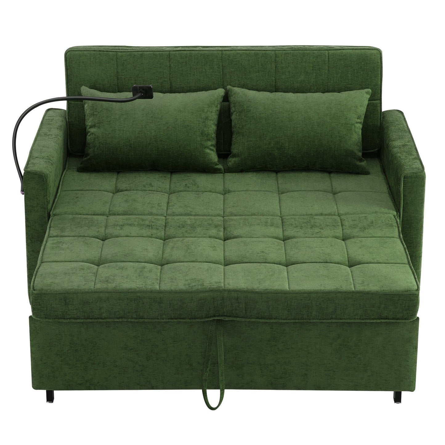Canapé-lit gigogne en chenille de 56,9 W avec ports USB