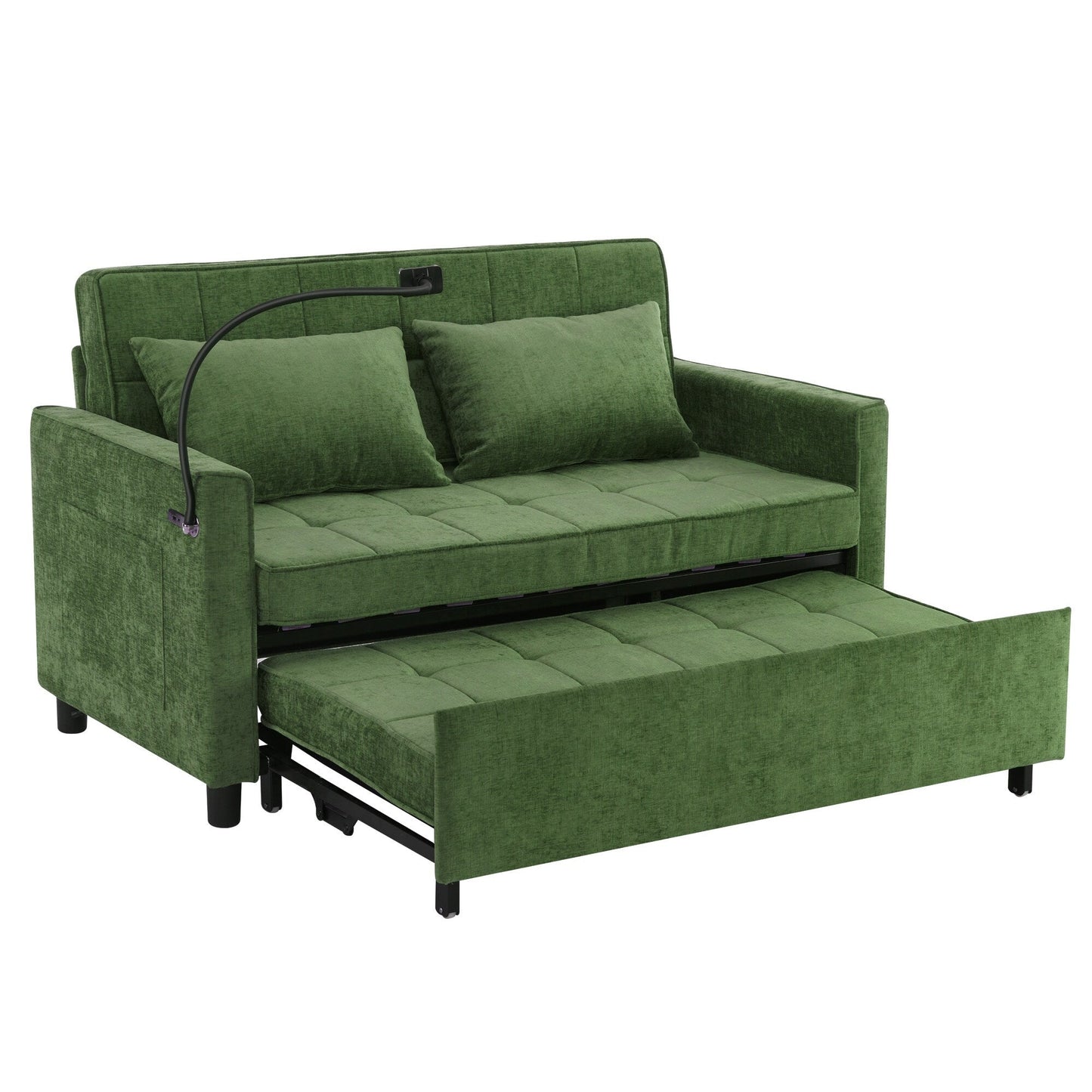 Canapé-lit gigogne en chenille de 56,9 W avec ports USB