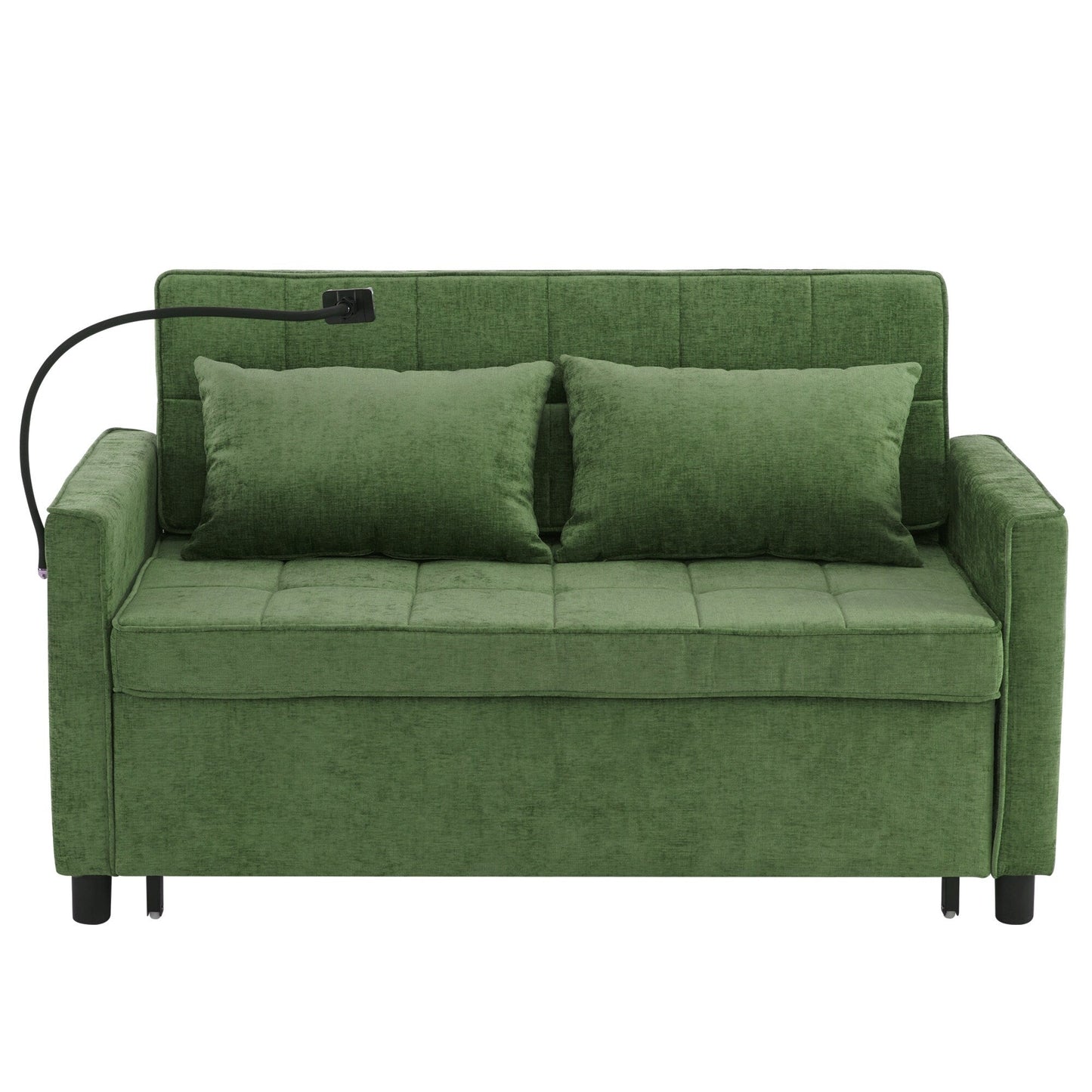Canapé-lit gigogne en chenille de 56,9 W avec ports USB