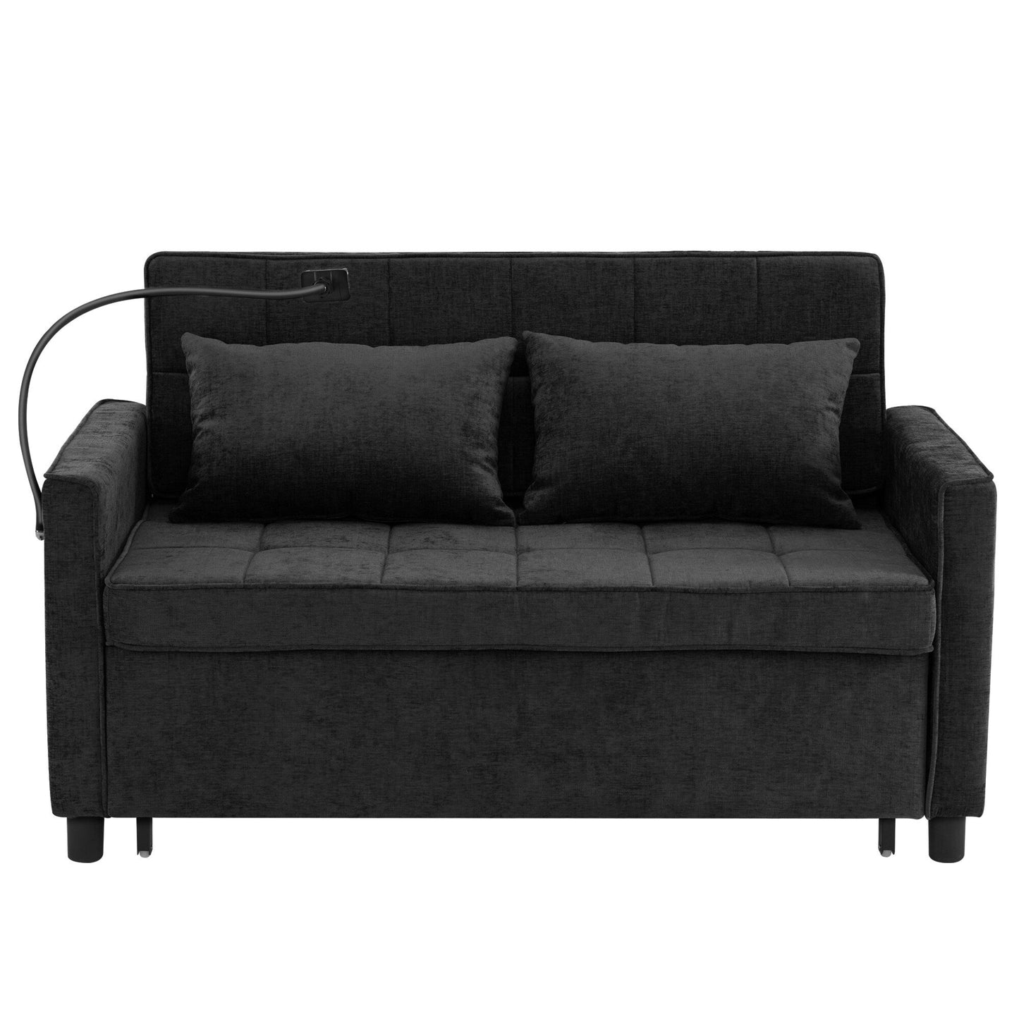 Canapé-lit gigogne en chenille de 56,9 W avec ports USB