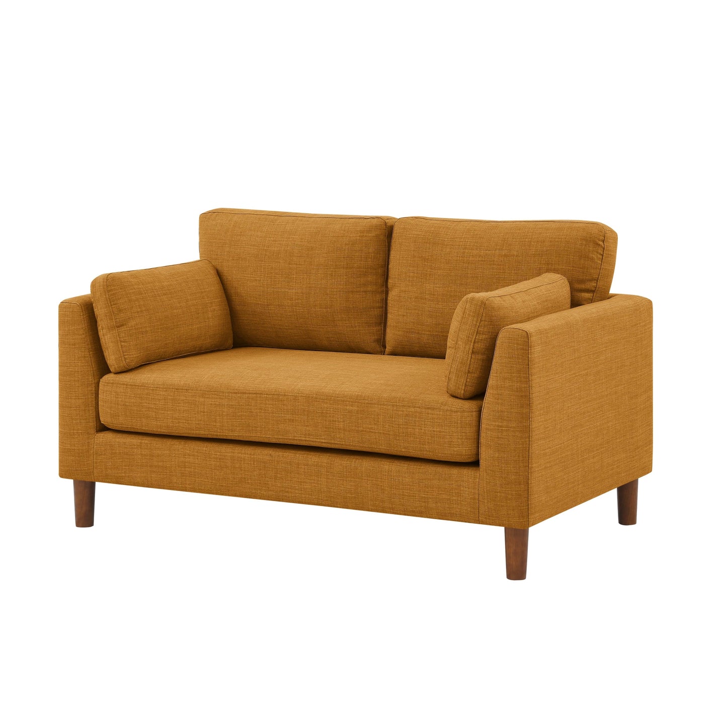 Causeuse en tissu avec pieds en bois - 34 P x 57 L x 33,5 H