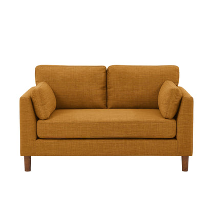 Causeuse en tissu avec pieds en bois - 34 P x 57 L x 33,5 H