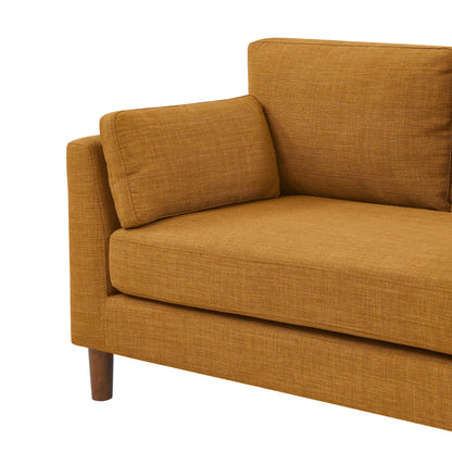 Causeuse en tissu avec pieds en bois - 34 P x 57 L x 33,5 H