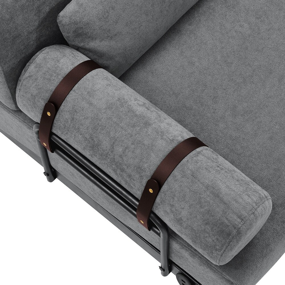 Canapé-lit 2 places de 59 pouces avec ports USB flexibles