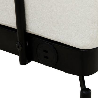 Canapé-lit 2 places de 59 pouces avec ports USB flexibles