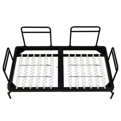Canapé 2 places moderne avec ports USB flexibles et accoudoirs cylindriques