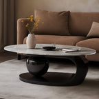 Table basse Orbital en ardoise brillante