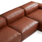 Cube Modular Dark Gray Genuine Leather Sectional