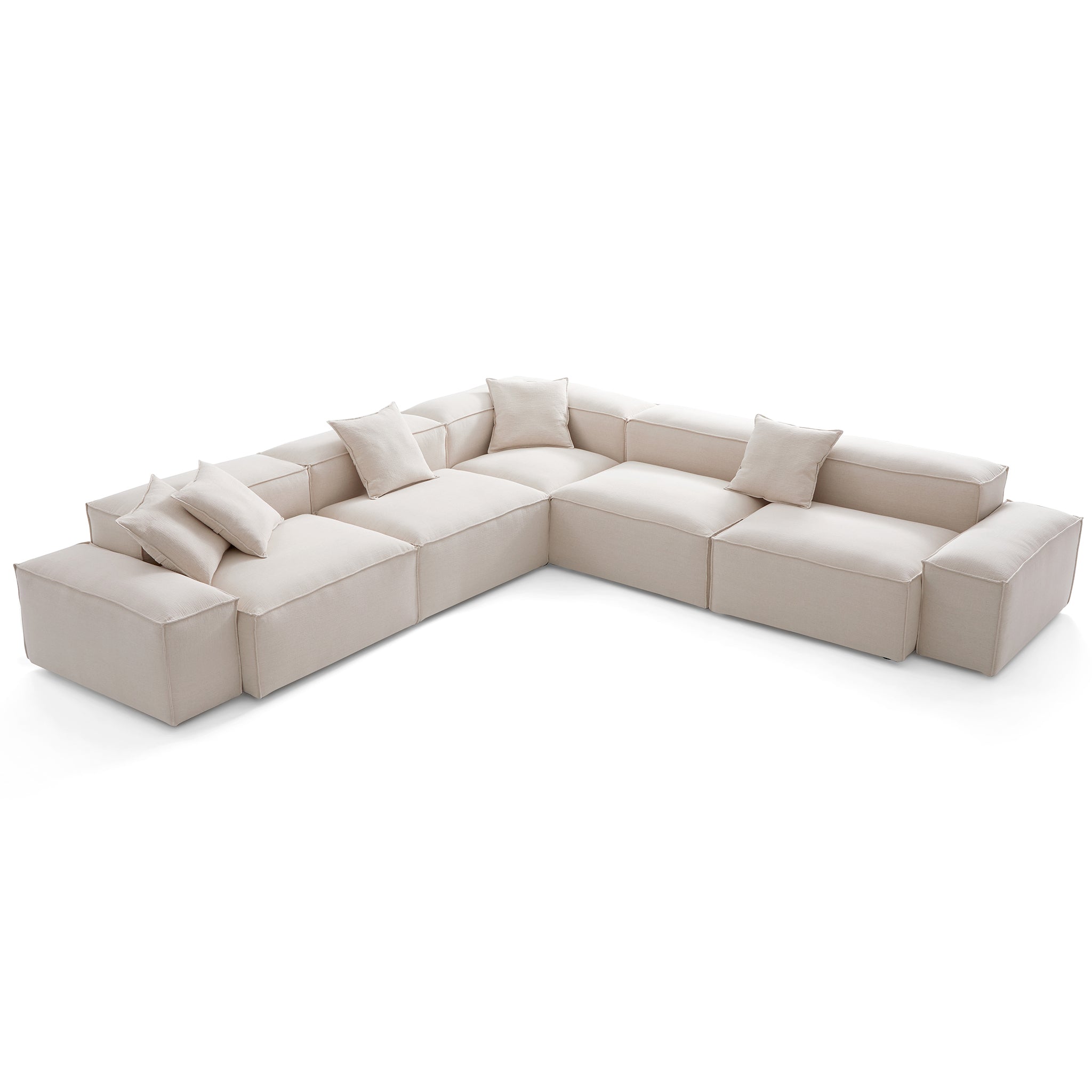 Freedom Modular Khaki Corner Sectional Sofa