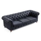 Durango Chesterfield Top Grain Leather Tufted Sofa