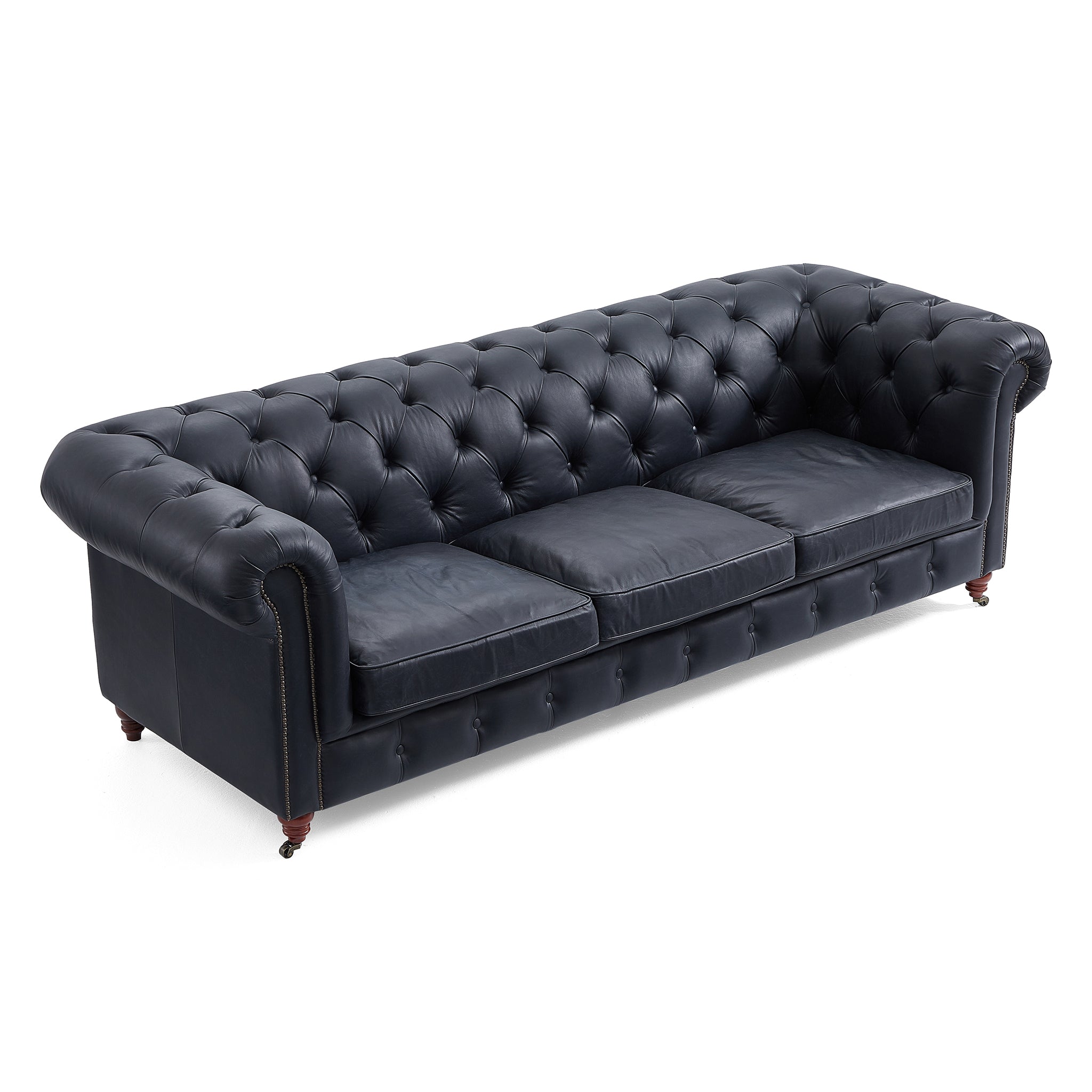 Durango Chesterfield Top Grain Leather Tufted Sofa