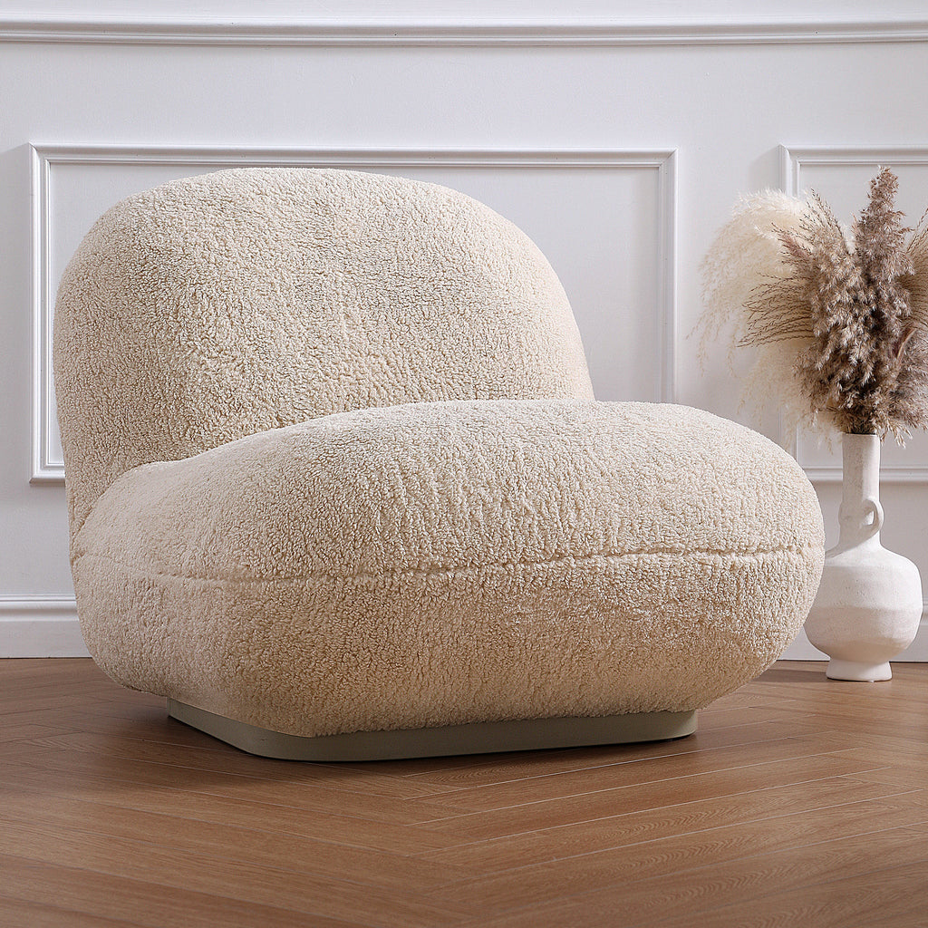 Fauteuil d'appoint gris Puff
