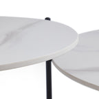 Ensemble de tables basses en pierre frittée Milan