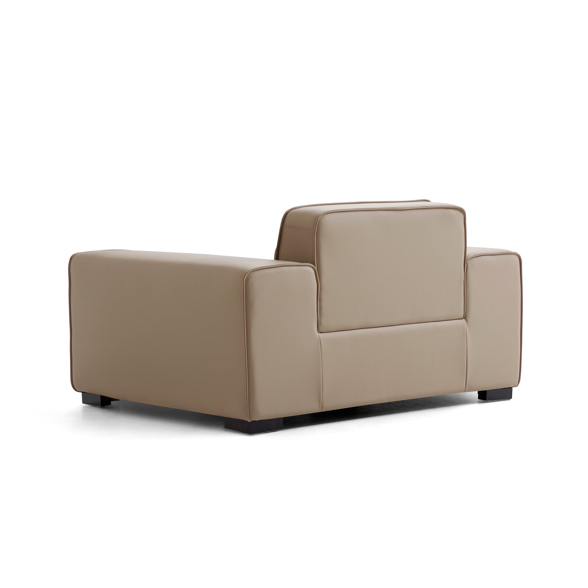 Domus Modular Black Leather Armchair