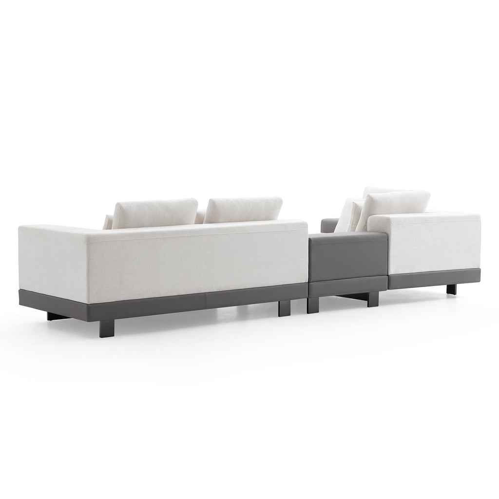 Connery Minimalist Blue Sectional