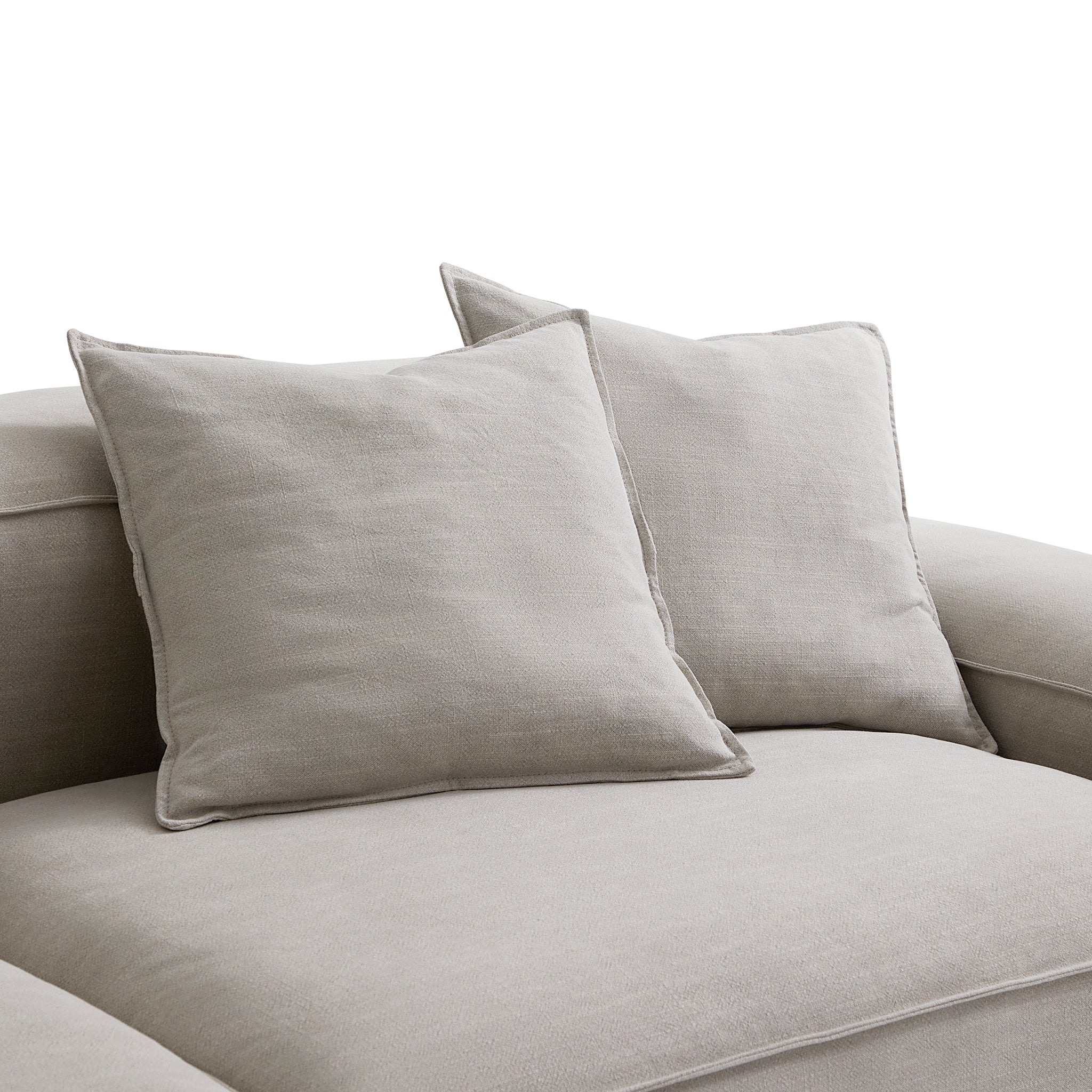 Canapé modulable Freedom beige avec pouf