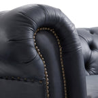 Durango Chesterfield Top Grain Leather Tufted Sofa