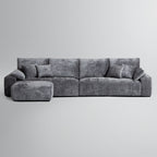 Le canapé et le pouf gris Empress