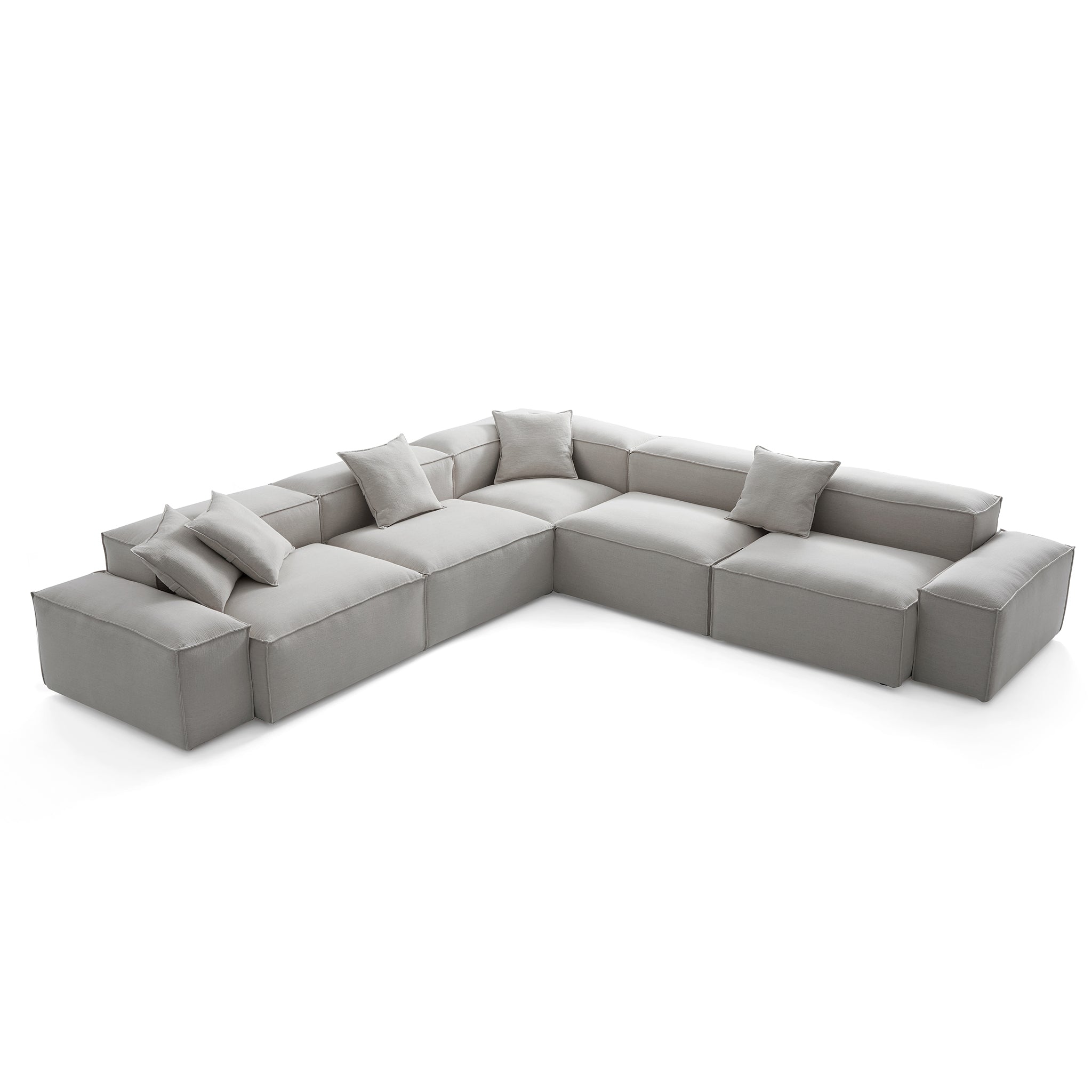 Freedom Modular Gray Corner Sectional Sofa