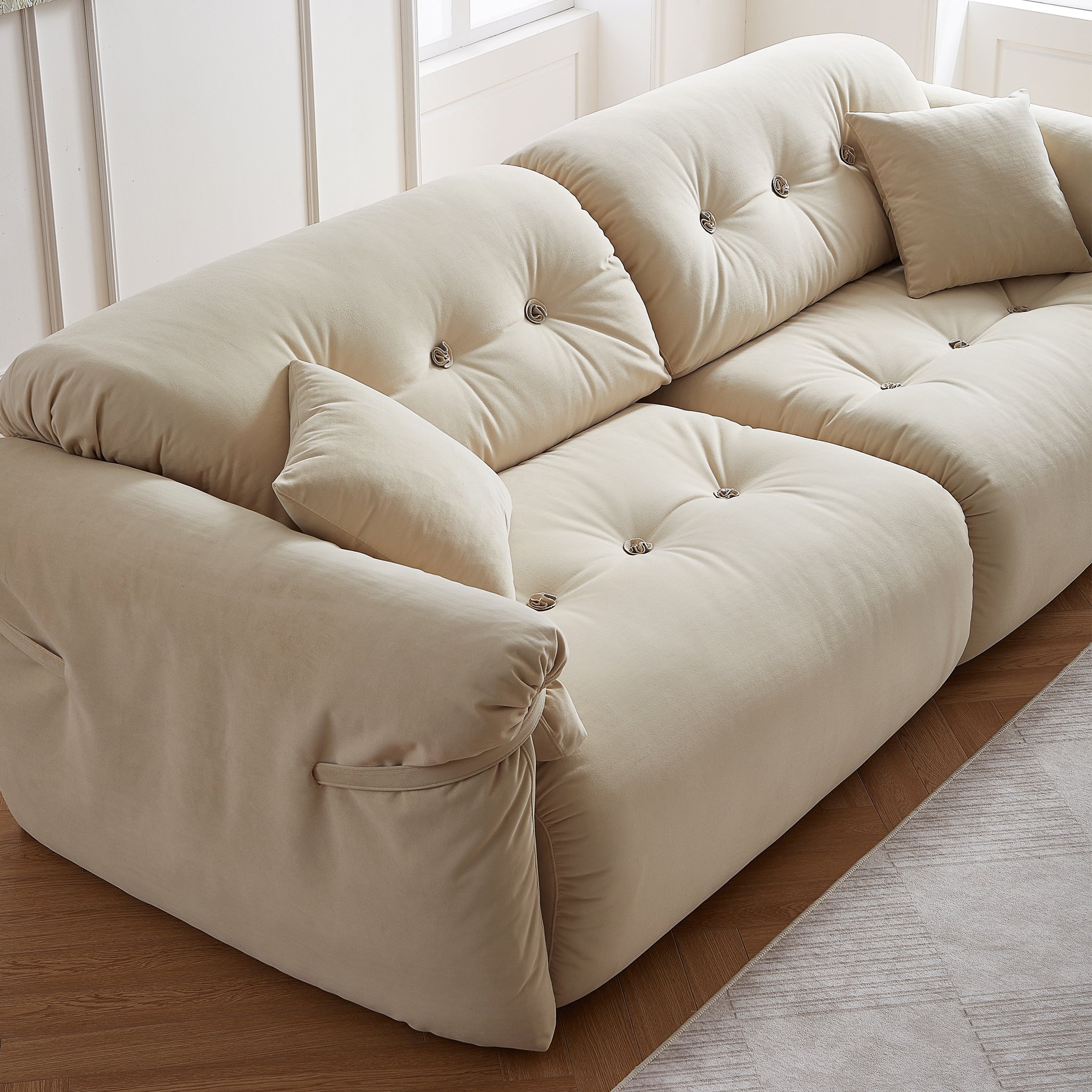 Butter Tufted Sofa