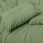 Ensemble de draps de luxe Stay Cool 1800 fils au pouce carré en rayonne de bambou à poches profondes