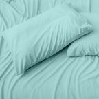 Ensemble de draps de luxe Stay Cool 1800 fils au pouce carré en rayonne de bambou à poches profondes