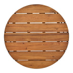 Ensemble de canapés d'extérieur 6 pièces avec tables basses rondes gigognes et canapé d'assise avec coussins