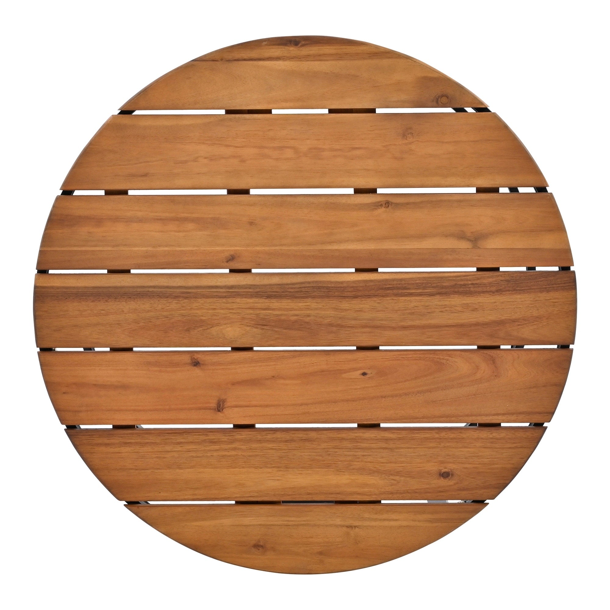 Ensemble de canapés d'extérieur 6 pièces avec tables basses rondes gigognes et canapé d'assise avec coussins