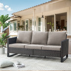 Ensemble de 6 canapés d'extérieur avec chaise et pouf