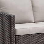 Ensemble de 6 canapés d'extérieur avec chaise et pouf
