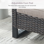 Ensemble de 6 canapés d'extérieur avec chaise et pouf